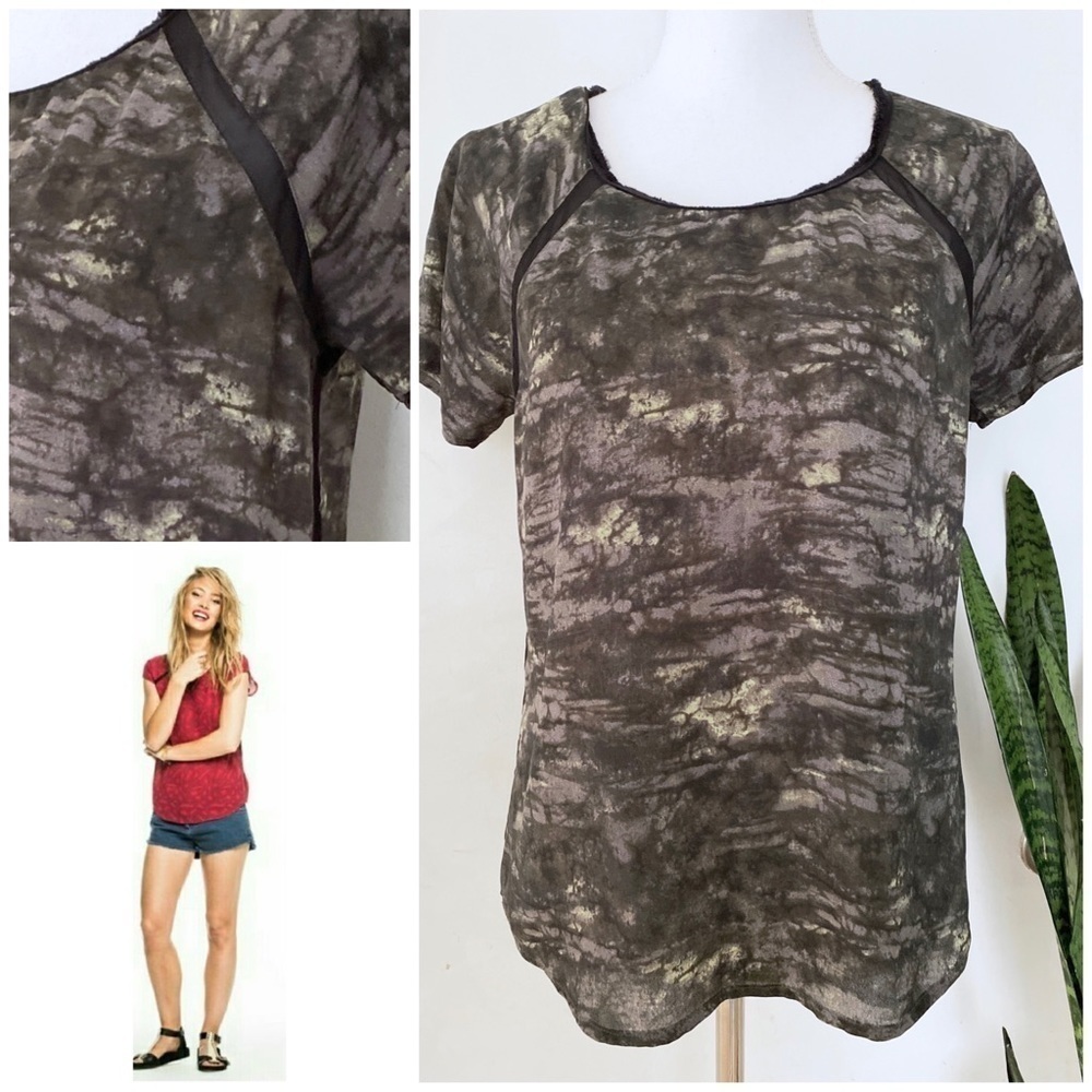 Madison Scotch Dreams Of ParadiseTie-dyed Blouse​​​​​